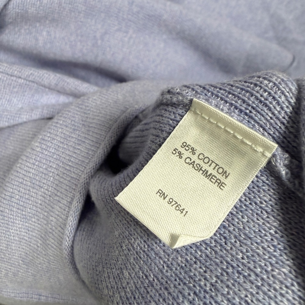 Purejill Size Small Sweater Top Purple‎ Cotton Cashmere Kimono Sleeves Lagenlook - Picture 7 of 9